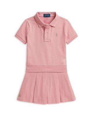 Girls' Stretch Mesh Boxy Polo Shirt & Skort Set - Little Kid