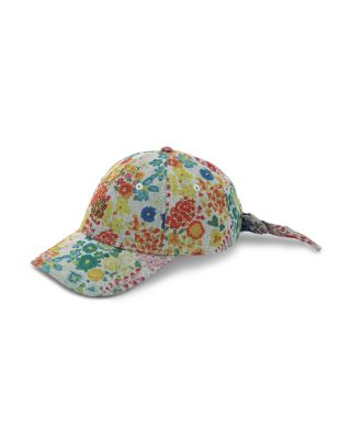 Floral Denim Baseball Cap