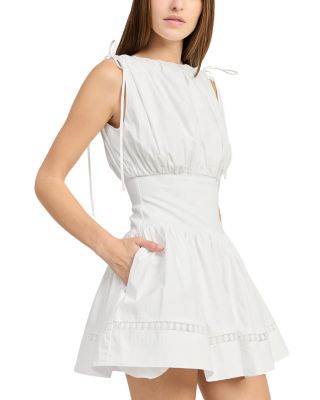 boden green and white dress Boden Women's Maxi Pleated Bow Dress in Green