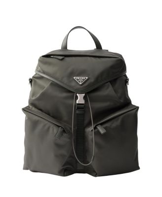  Re-Nylon And Leather Backpack