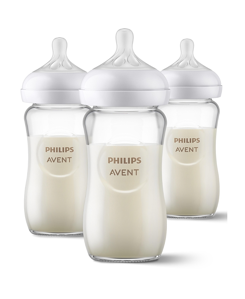 Philips Avent Unisex Glass Natural Baby Bottles, 3pk 8oz - Baby