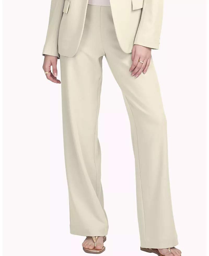 Elle Collection Woven Pant with Button