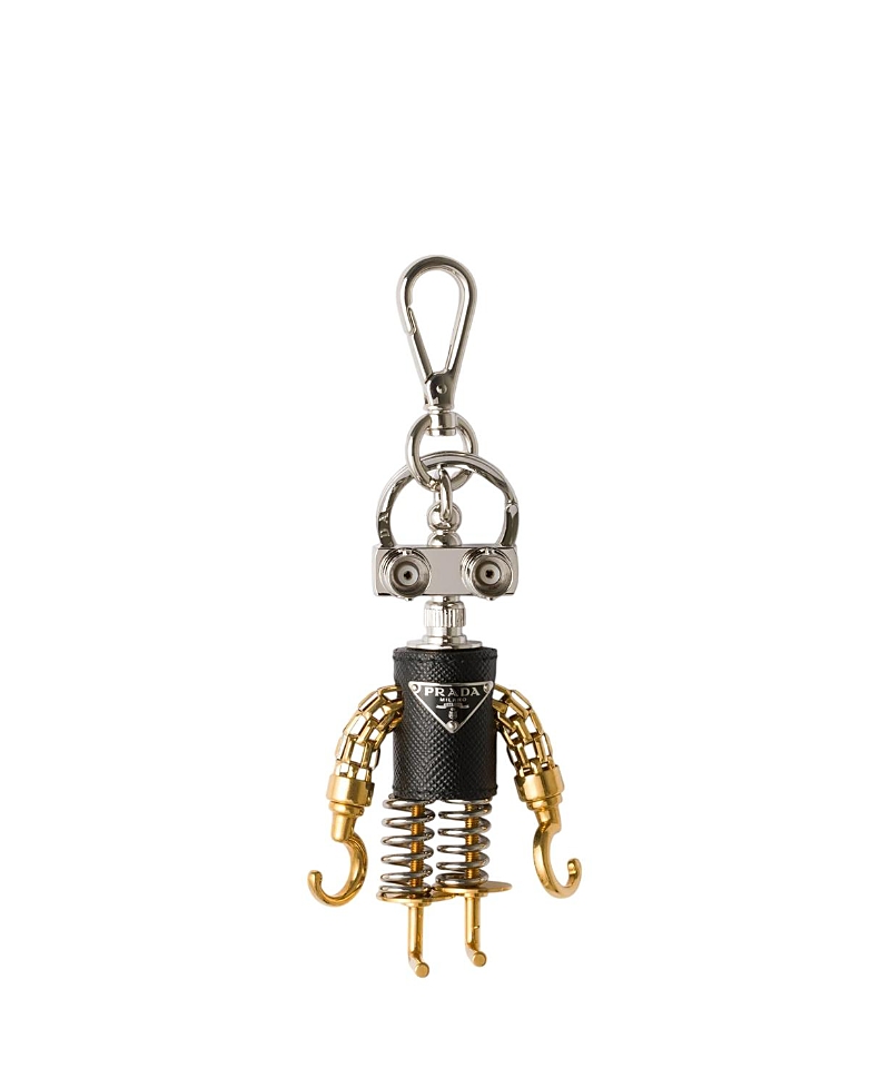 Prada Robot Saffiano Leather Keychain Charm · OS