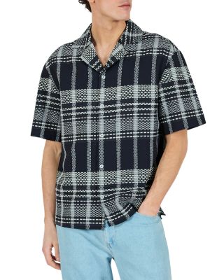 Camp Collar Relaxed Fit Plaid Dash Shirt