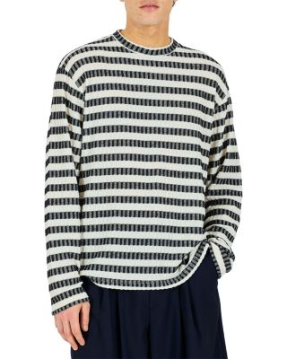 Regular Fit Knit Stripe Crewneck Sweater
