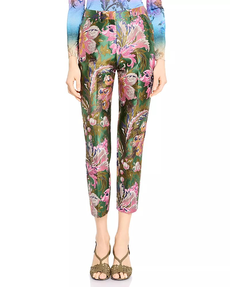 Etro Bristol Floral Crop Pants