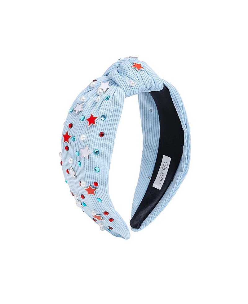 Sweet Wink Girls' Usa Stars Gemstone Headband - Little and Big Kid