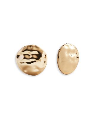 Odette Hammered Statement Stud Earrings