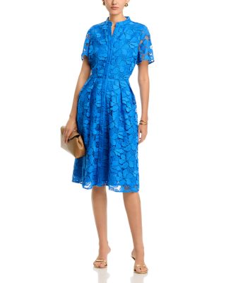 blue lace one shoulder dress One-Shoulder Lace Gown – Olvi's Lace
