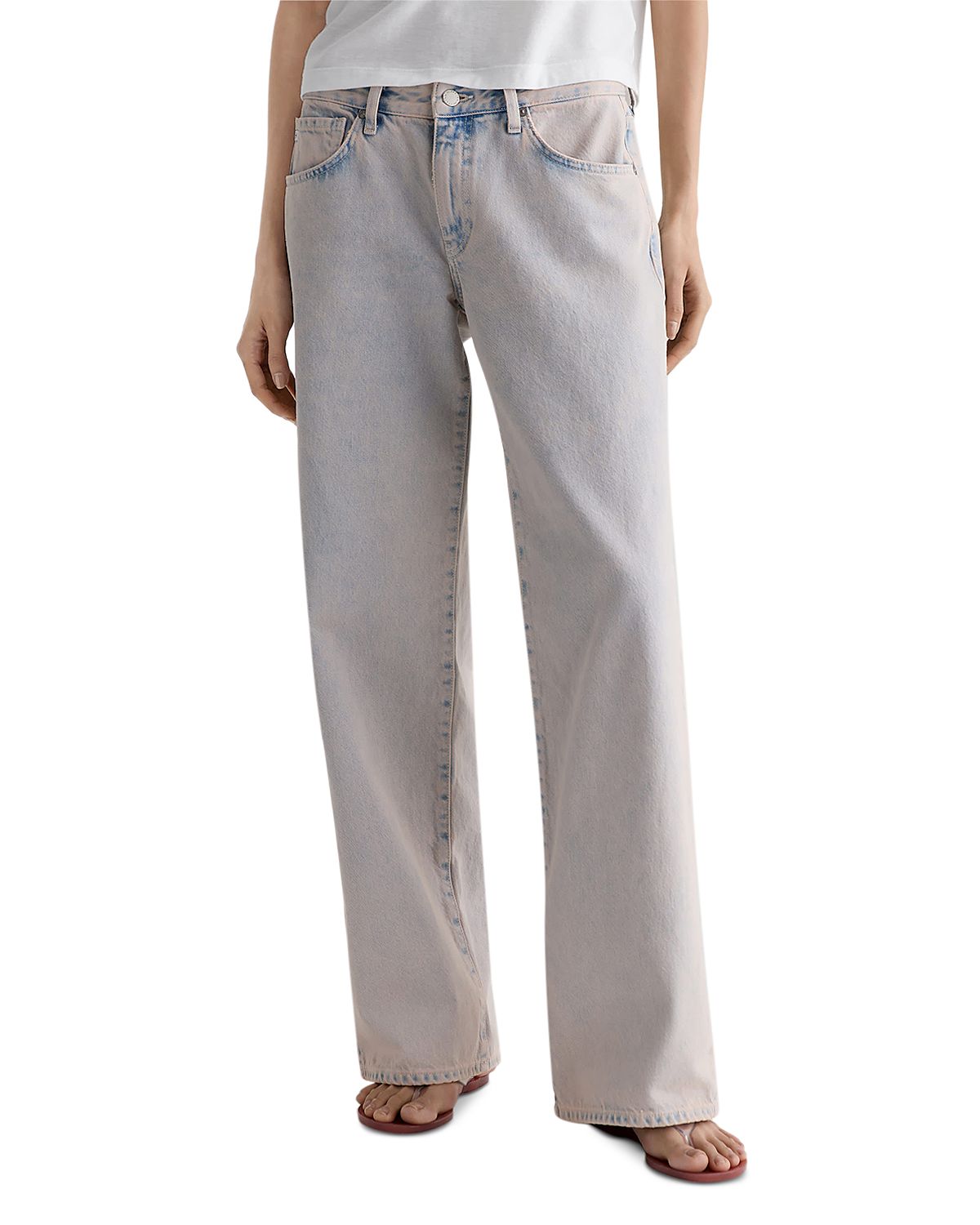 Ag Adria Low Rise Wide Leg Jeans