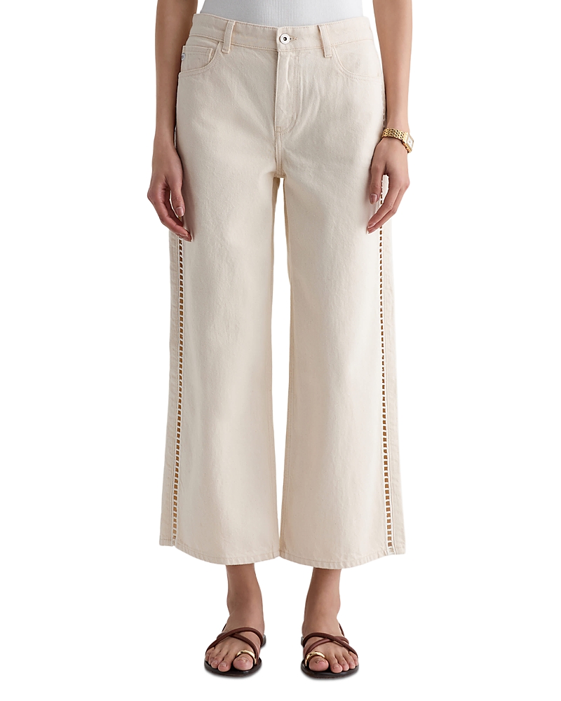 Ag Mid Rise Ankle Wide Leg Jeans in Fresh Air