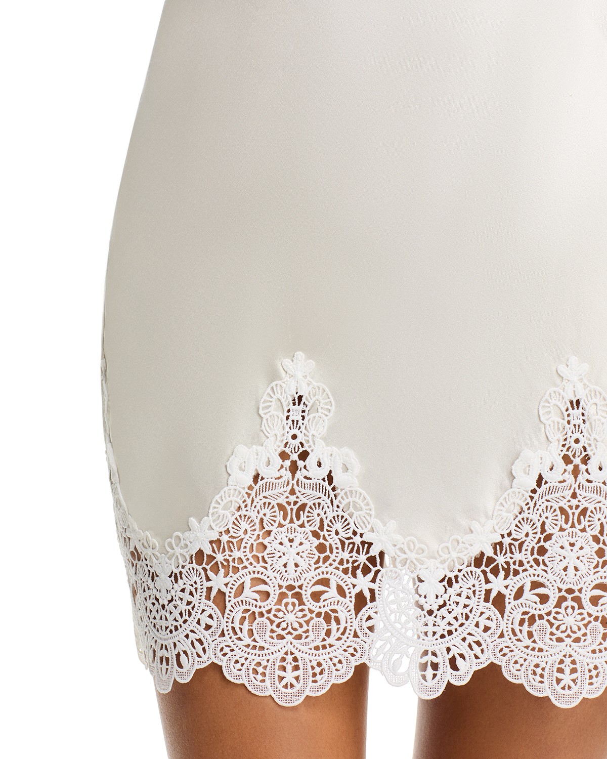 Wisteria Lace Combo Liquid Satin Skirt
