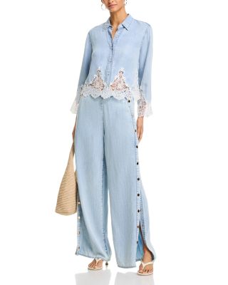 Generation Love Josalyn Denim Snap Pants | Bloomingdale's Women