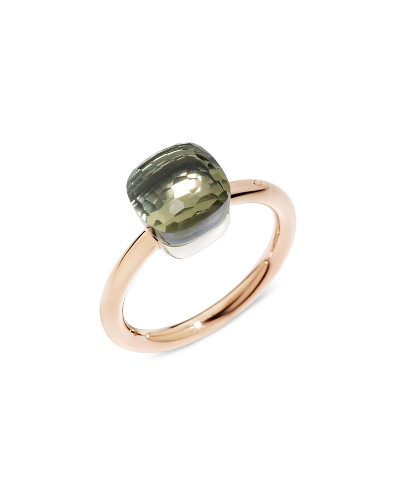 Pomellato 18K White & Rose Gold Nude Prasiolite Statement Ring