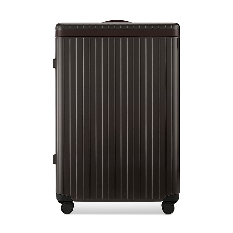 Carl Friedrik The Large Check In Spinner Suitcase In Brown