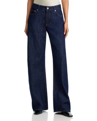 High Rise Saddle Jean in Rinse Indigo