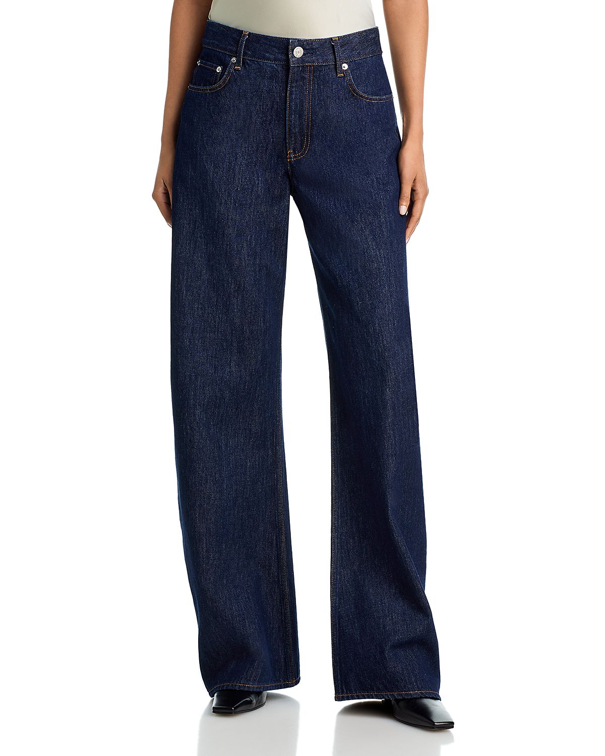 Helmut Lang High Rise Saddle Jean