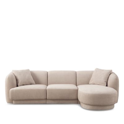 Nonna Three Piece Fabric Sectional - Exclusive