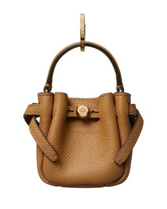 Tory Burch Tory Birch Romy Leather Bucket Bag Charm Key Fob