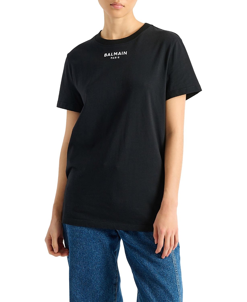 Balmain Embroidered Balmain Paris T-Shirt