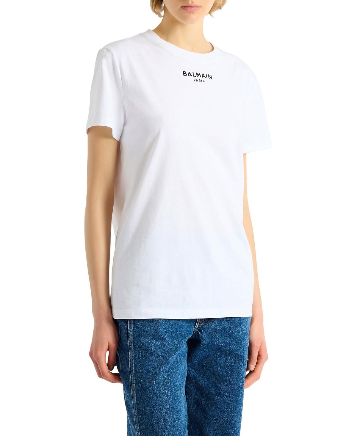 Balmain Embroidered Balmain Paris T-Shirt