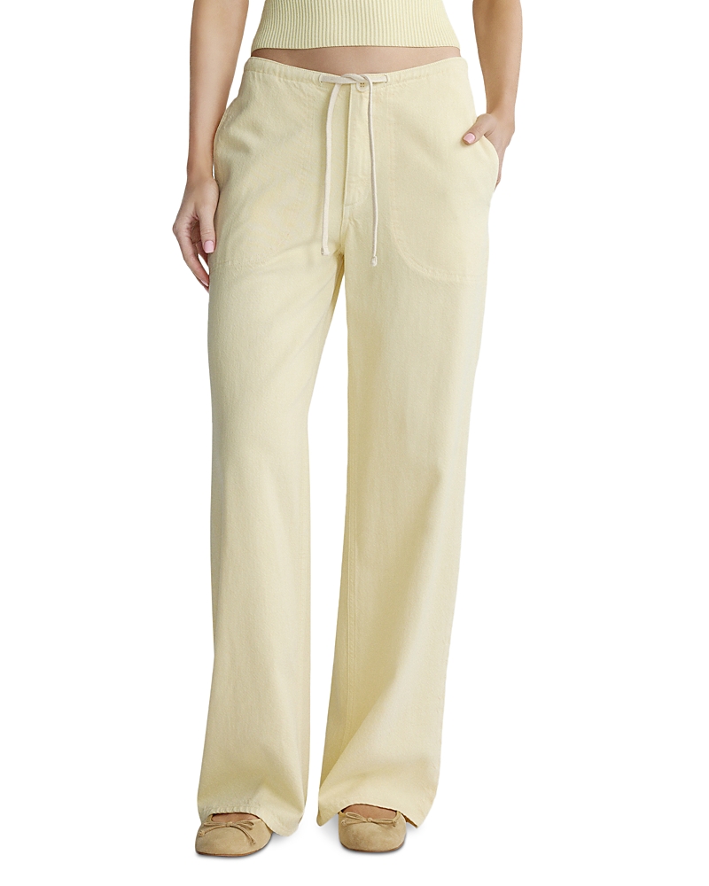 DL1961 Sienna Aura Low Slung Wide Leg Relaxed Jeans in Prosecco Aura