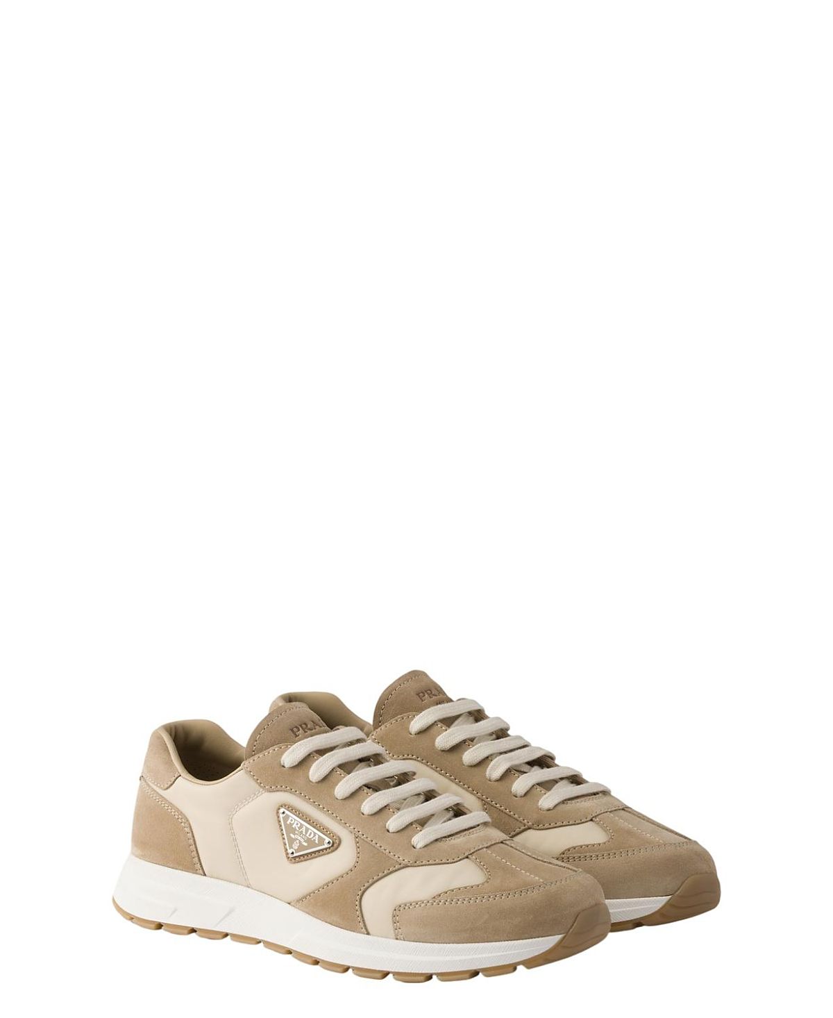 Prada Men's Prax Suede and Re-Nylon Sneakers