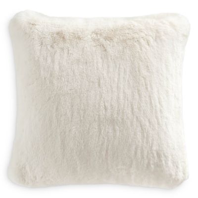 Faux Fur Throw Pillow, 20" x 20"