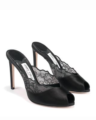 Women's Brigitte 100 Lace & Satin Mules