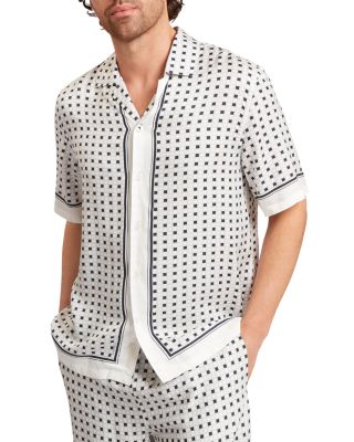 Ferran Relaxed Fit Geo-Pattern Shirt