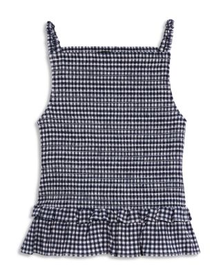 Aqua Girls' Gingham Top, Big Kid - Exclusive