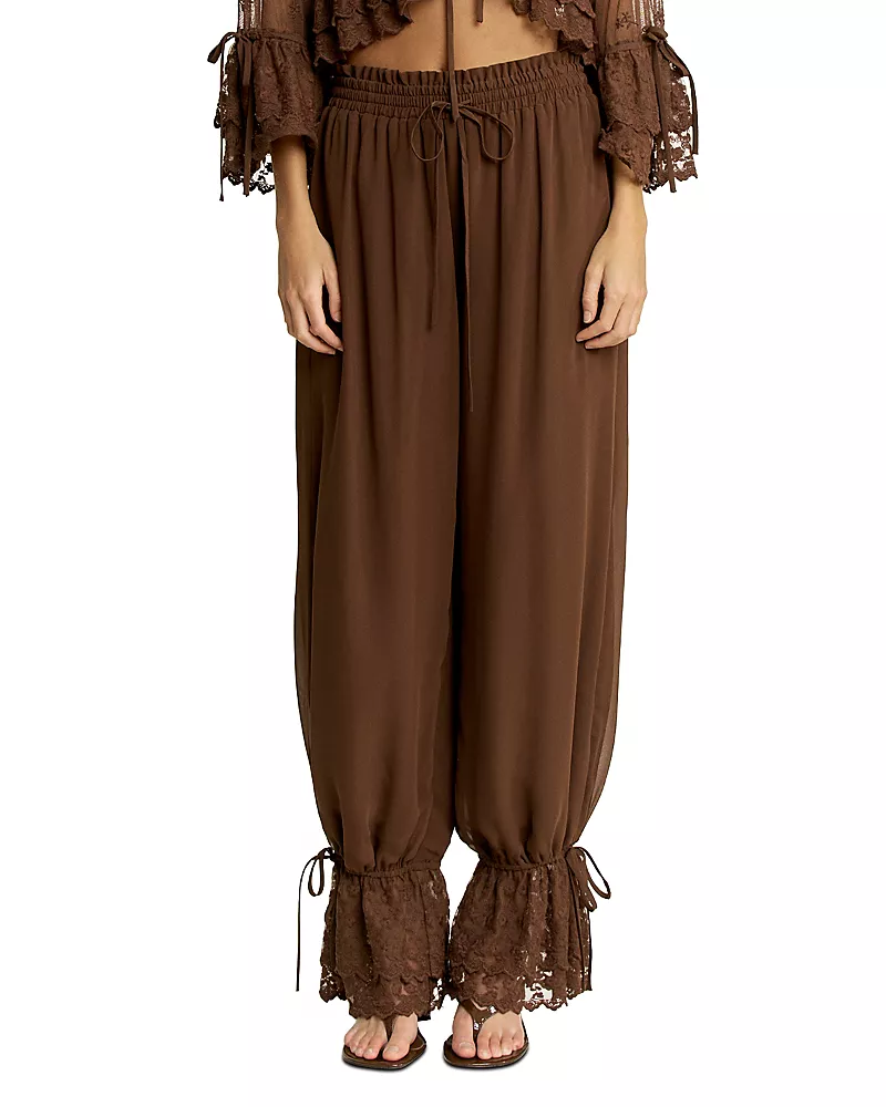 Elevator Disco Eleanor Tie Hem Bubble Pants