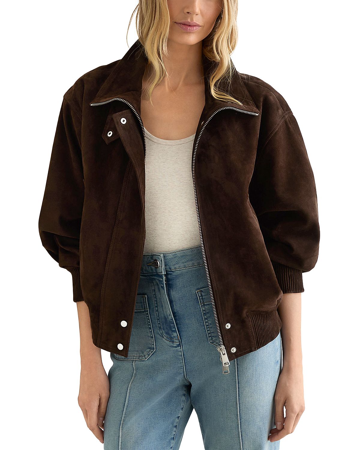 Reiss Cara Suede Jacket