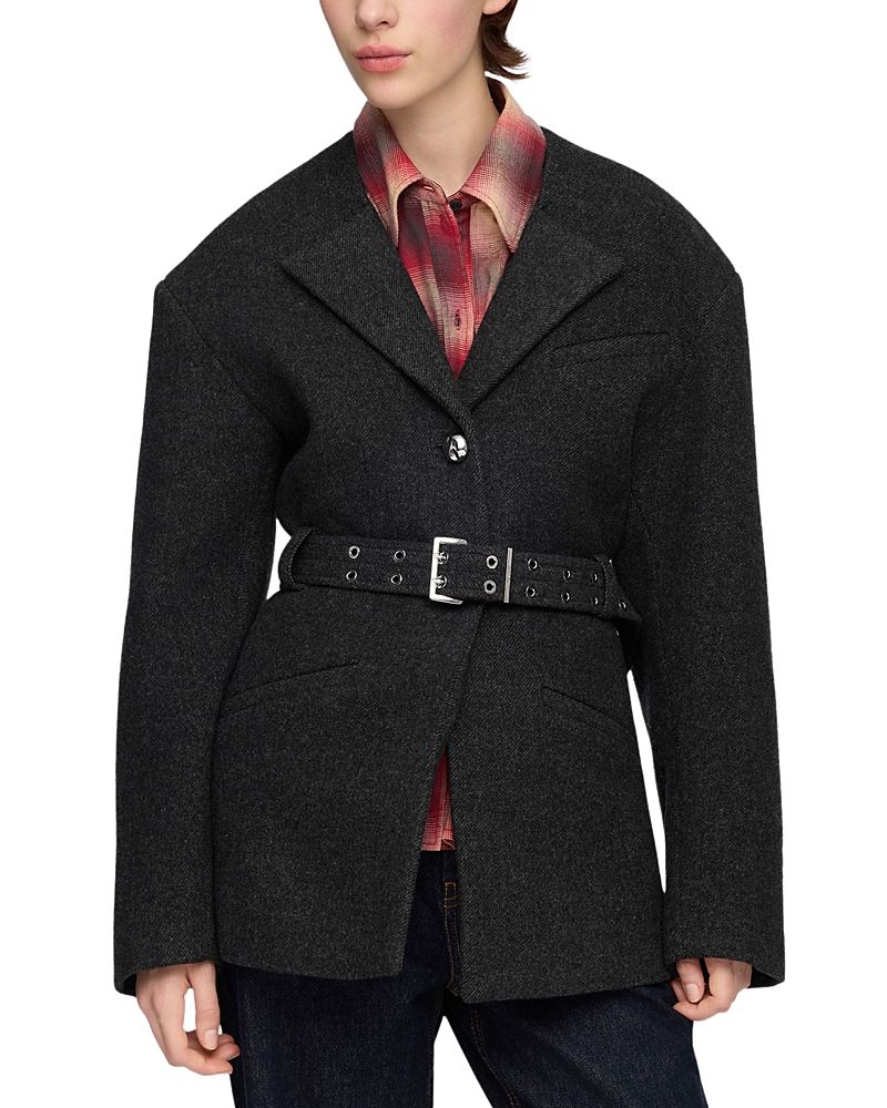 Ganni Grey Wool Jacket