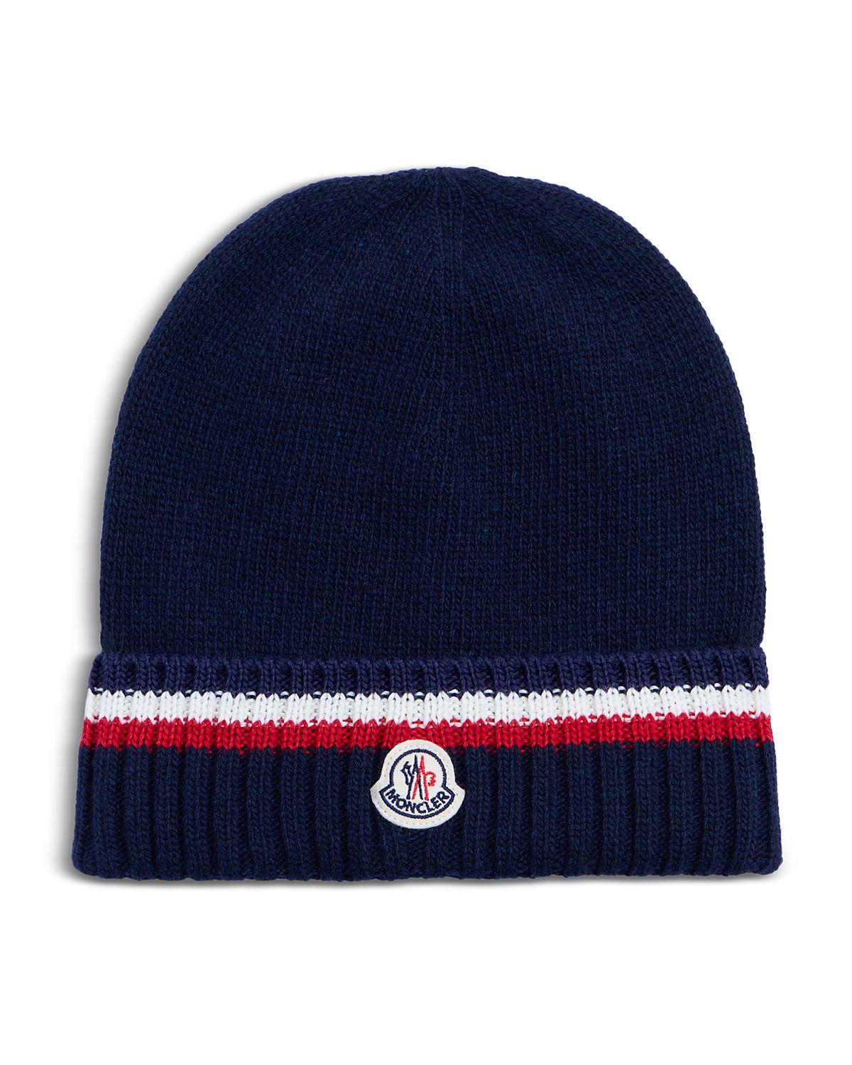 Moncler Boys' Striped Logo Beanie Hat - Big Kid