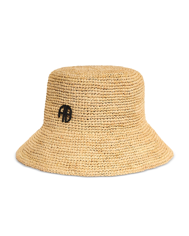 Anine Bing Cabana Raffia Bucket Hat