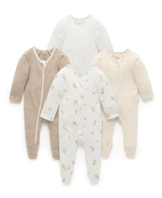 Unisex 4 Pack Zip Footie - Baby