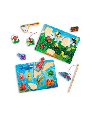 Unisex Fishing & Bug Catching Magnetic Game Bundle - Ages 4+