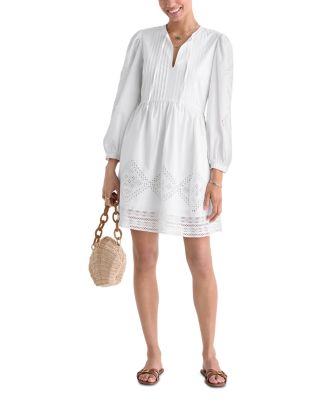 Nora Pintuck Eyelet Dress