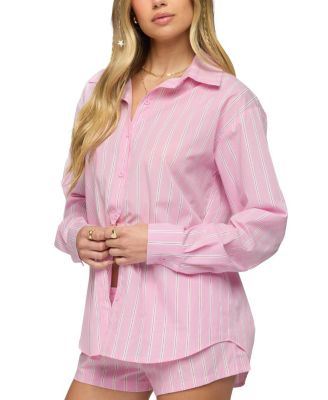 Carmella Striped Oversized Shirt