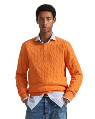 Cashmere Cable Knit Crewneck Sweater