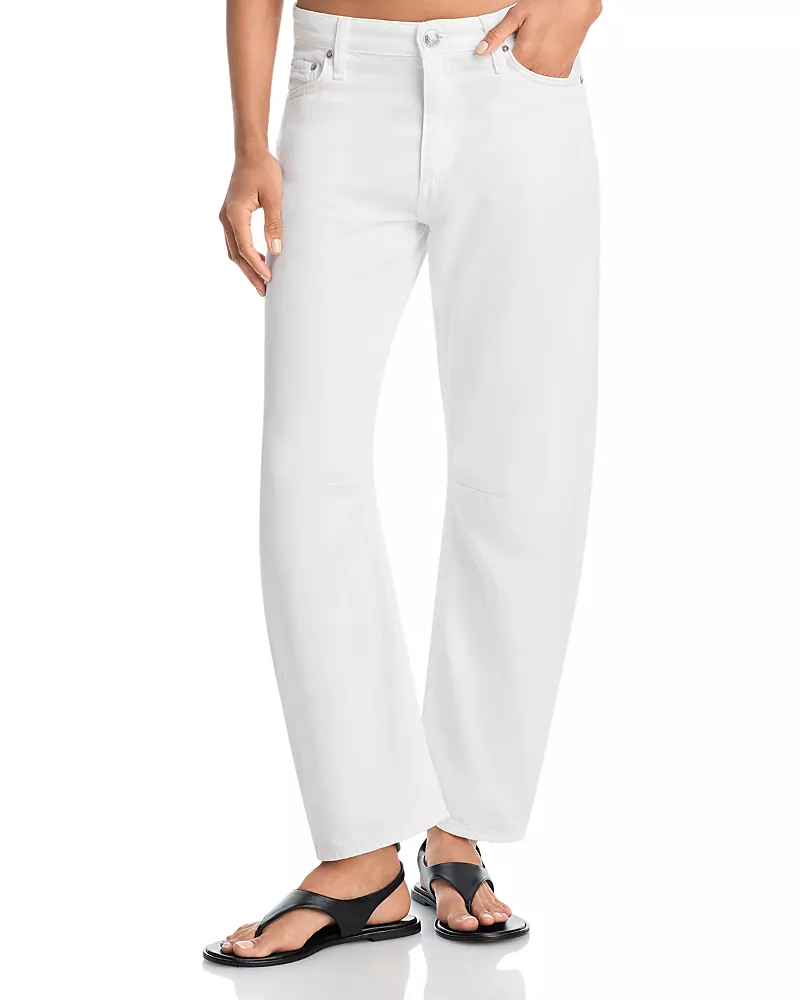 rag & bone Featherweight Stevie Slim Tapered Jeans in White