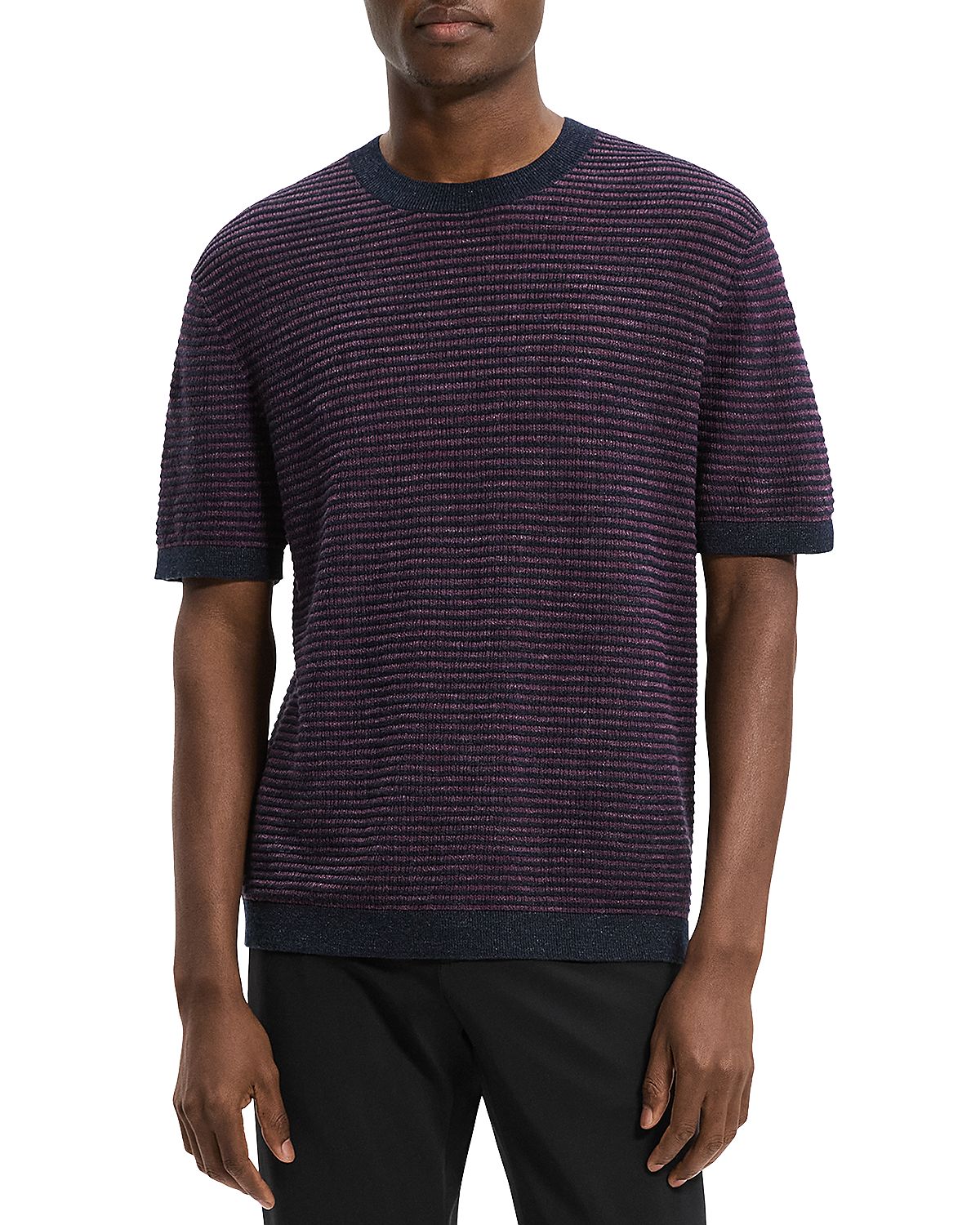 Theory Neo Pacific Linen Stripe T-Shirt