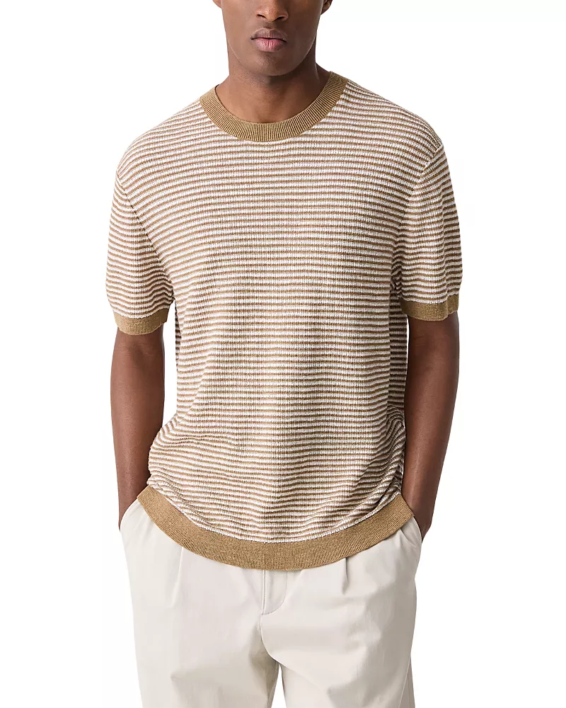 Theory Neo Pacific Linen Stripe T-Shirt