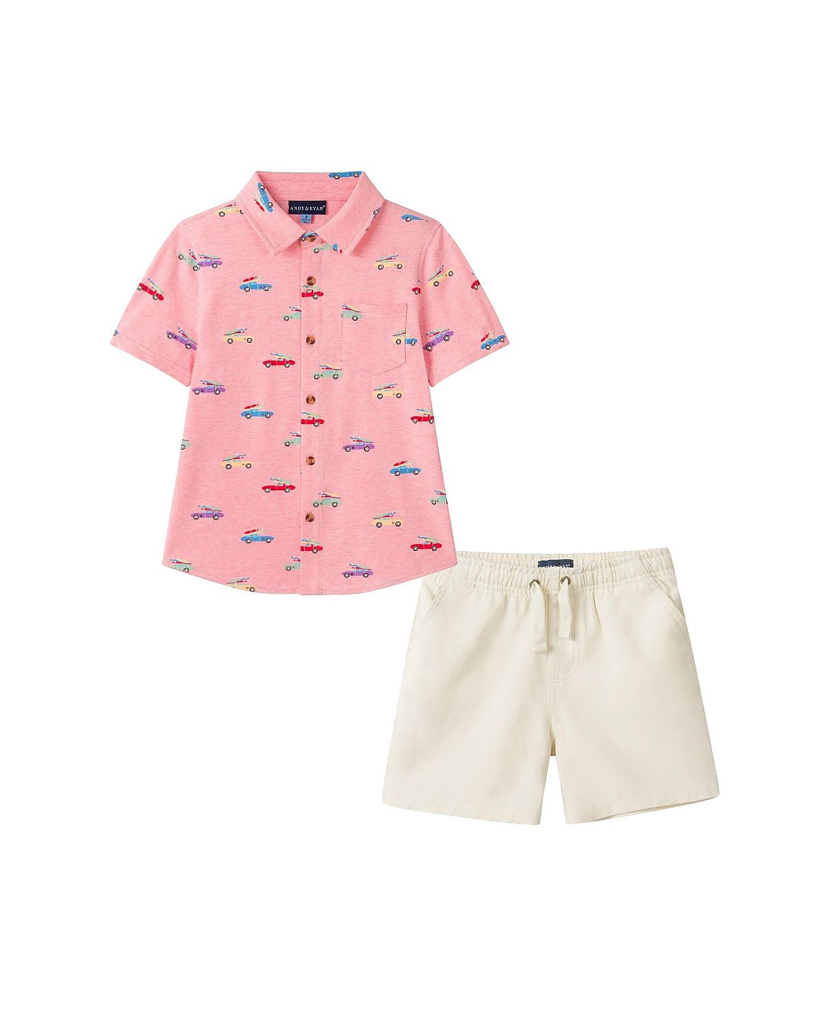 Andy & Evan Boys' Knit Buttondown Set - Little Kid, Big Kid