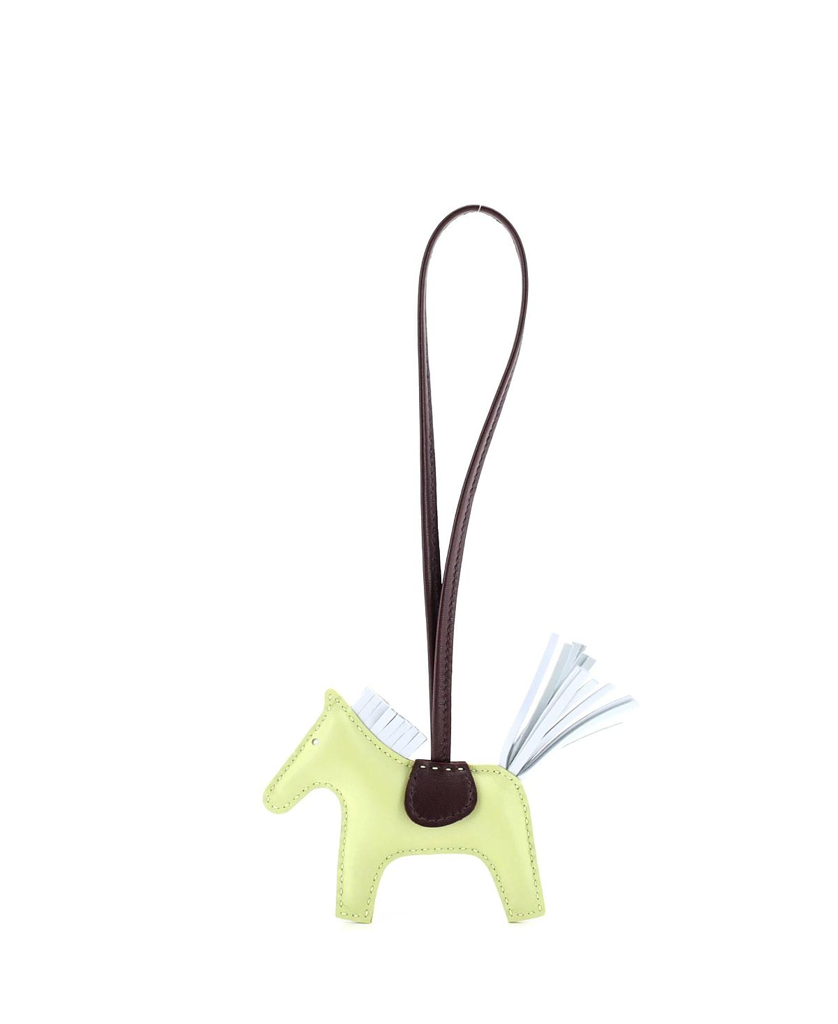 Pre-Owned HERMES Pm GriGri Rodeo Bag Charm Leather