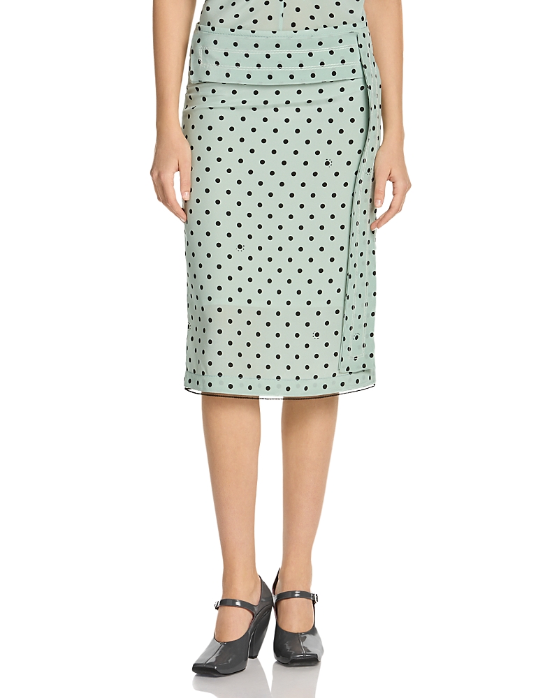 Marni Polka Dot Pencil Skirt