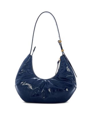 Hudson Patent Leather Hobo Bag