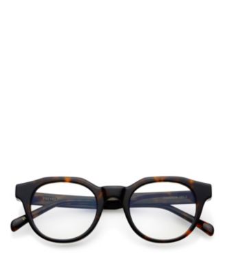 Unisex Round Cameron Blue Light Reading Glasses, 47mm