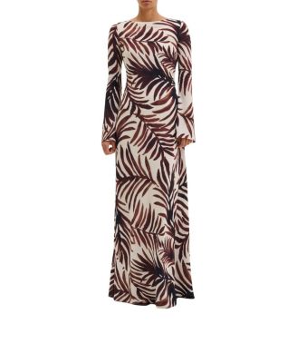 Jennelie Open Back Chiffon Maxi Dress